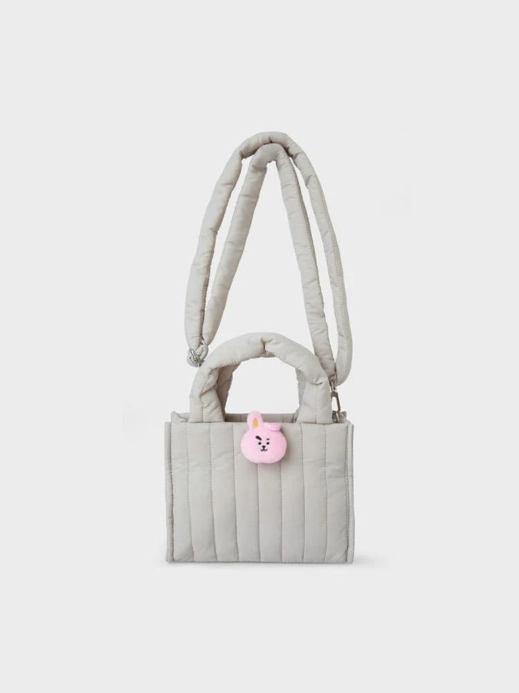 BT21 COOKY Face Plush Badge Quilting Bag