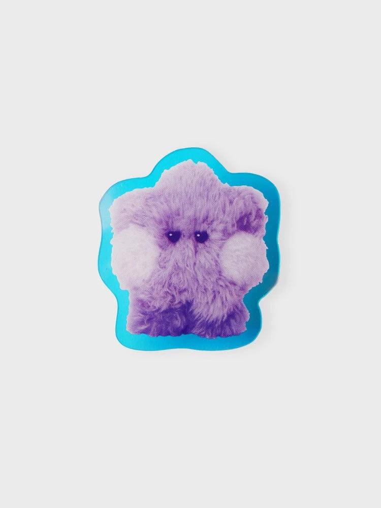 BT21 SHOOKY Purple of Wish Edition minini Acrylic Clip Magnet