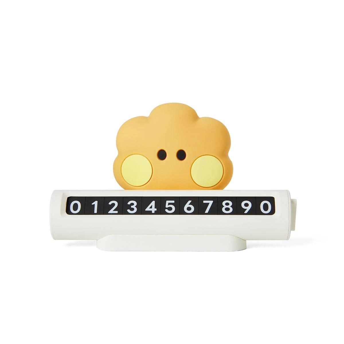 BT21 SHOOKY minini Car Figure Number Guide Plate