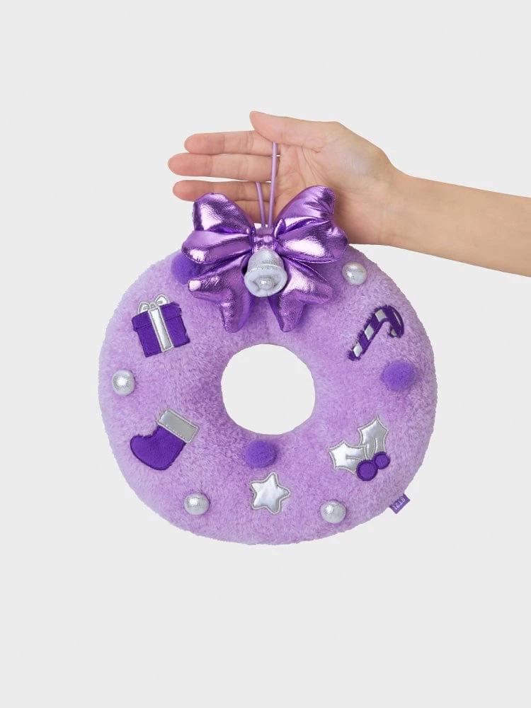 BT21 Mini Minini Holiday Keychain Plush (Purple)