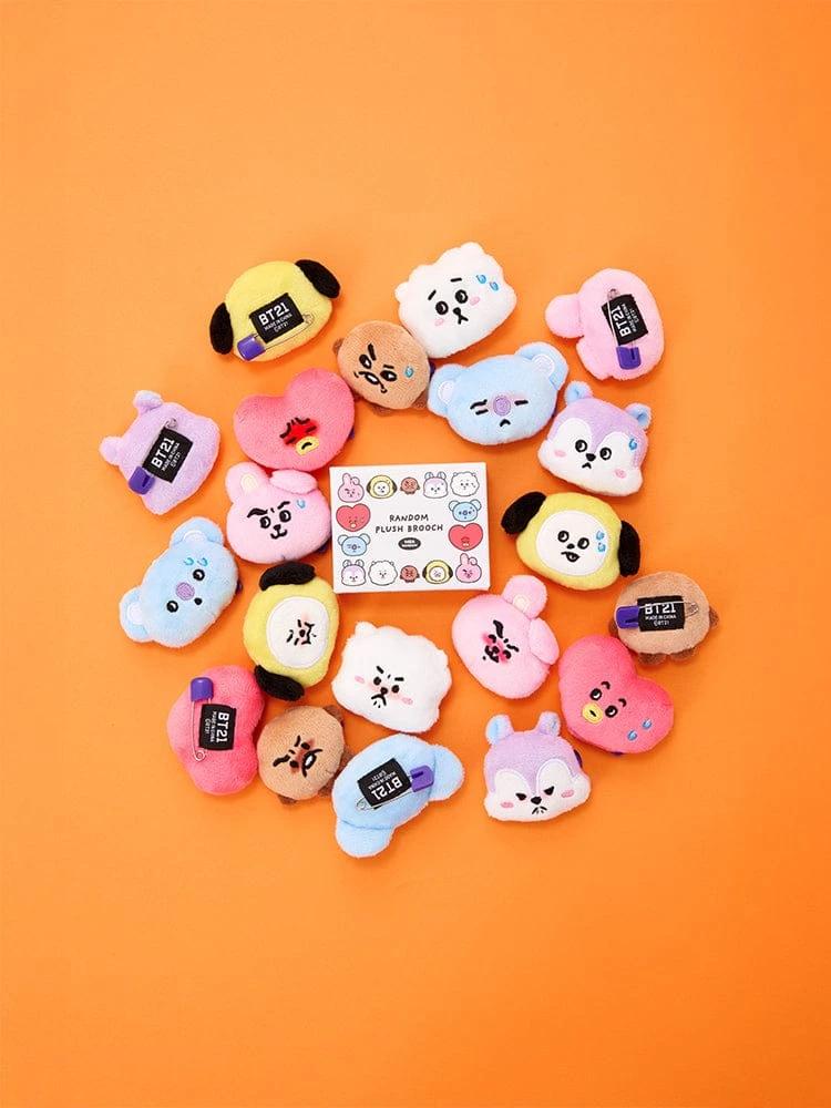 BT21 Today's Mood Random Face Doll Brooch (1pc)