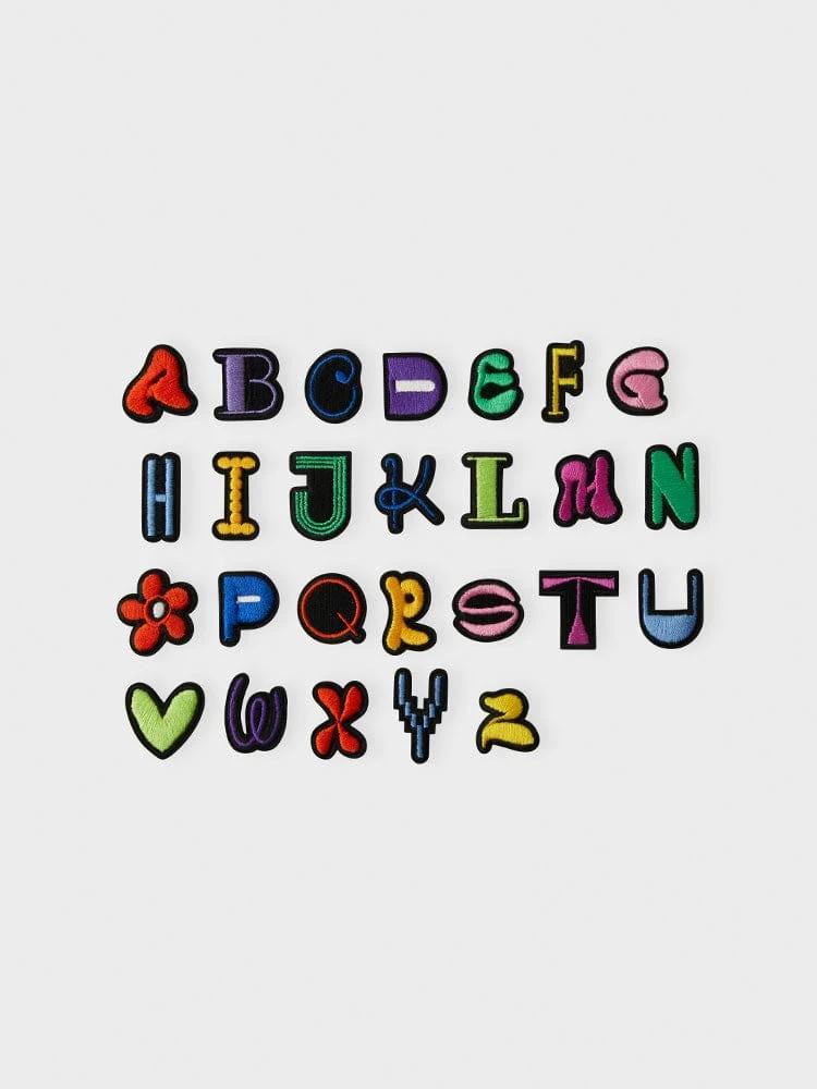 COLLE Alphabet Waffle Sticon Color (Option: A~Z)