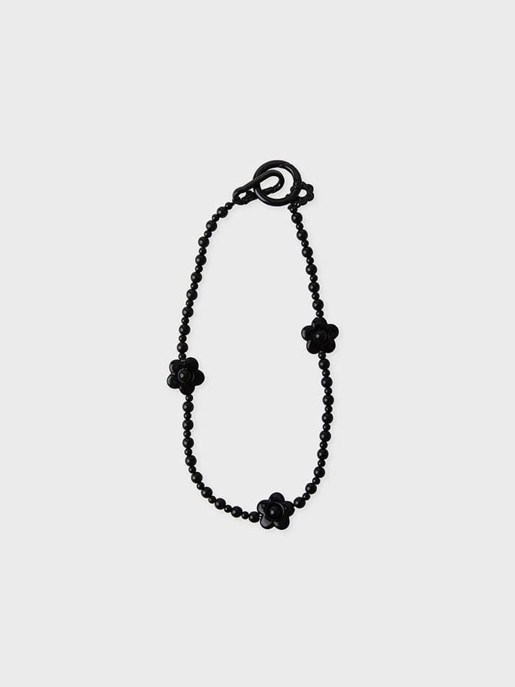 COLLER Flower Beads Strap Black