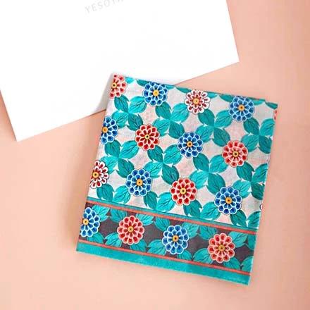 Handkerchief with Chrysanthemum and Comb Pattern (Daedunsa)