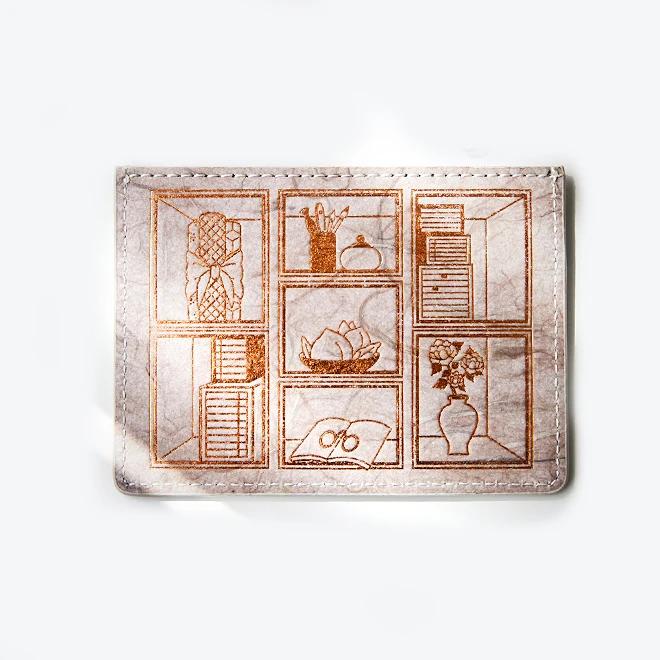 Hanji Leather Card Wallet (Chaekgado)