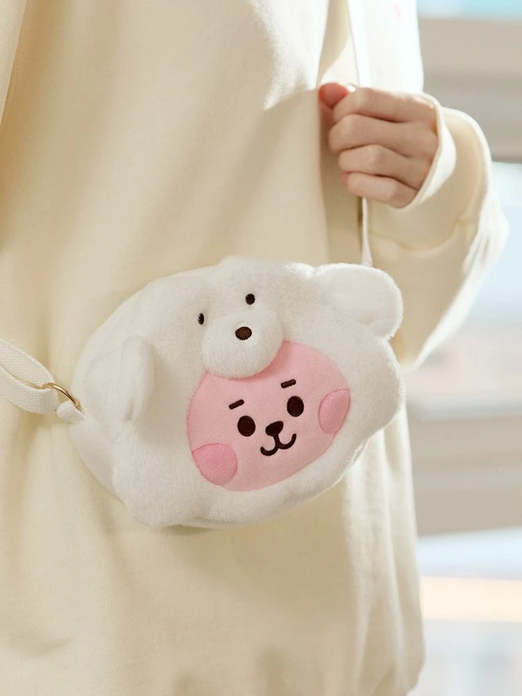 BT21 COOKY BABY Fluffy Face Doll Crossbag