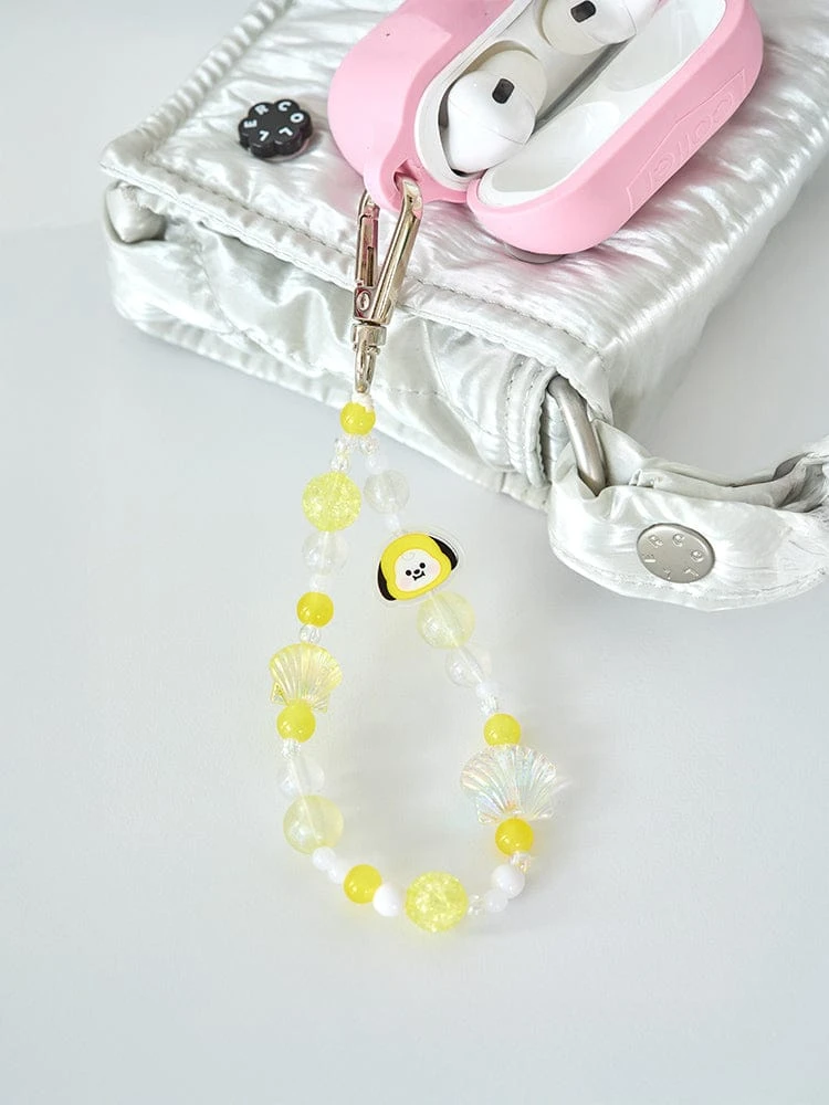 BT21 CHIMMY BABY PEARL Bead Keyring