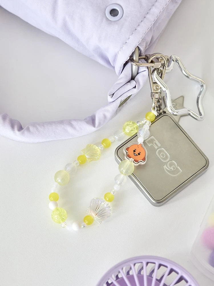 BT21 SHOOKY BABY PEARL Bead Keyring