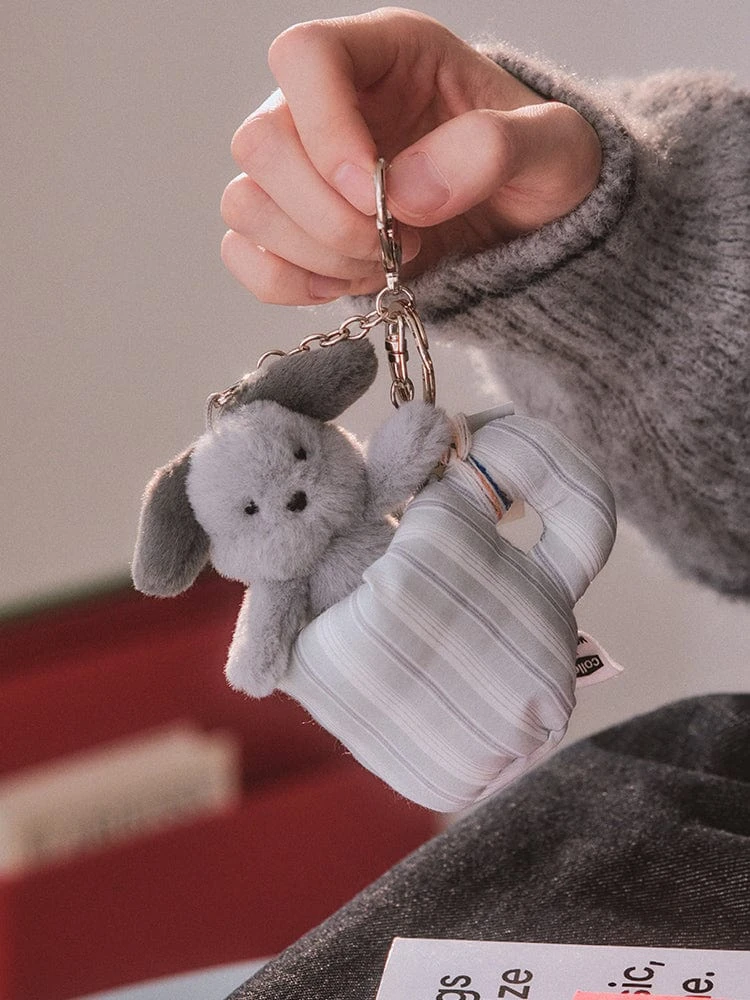 COLLER mini Furry Friends X MERGE Espresso Mug Keychain Set