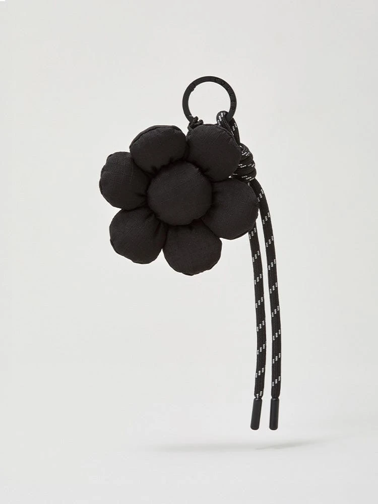 COLLE Flower String Keyring Shade Black