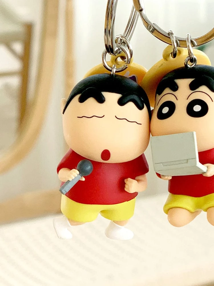 Shin-chan Daily Figure Keychain (Singer King)