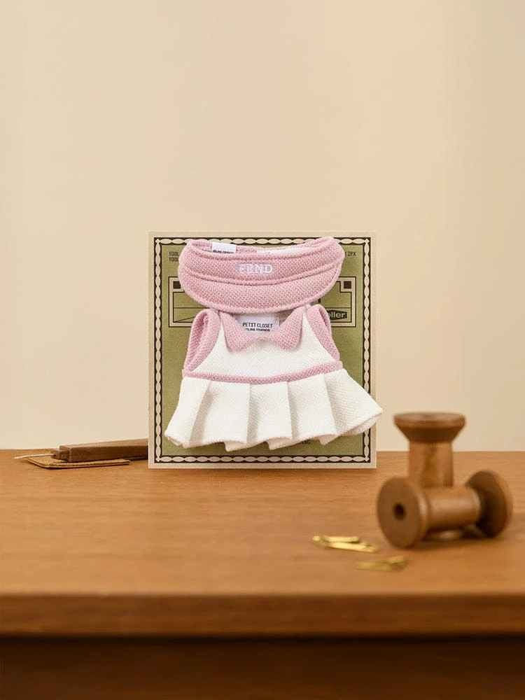 LINE FRIENDS Petit Closet White Pleats One-piece