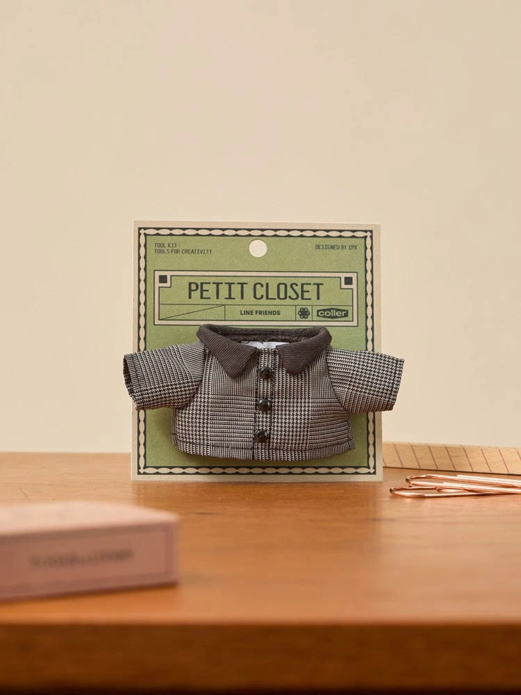 LINE FRIENDS Petite Closet Check Formal Jacket