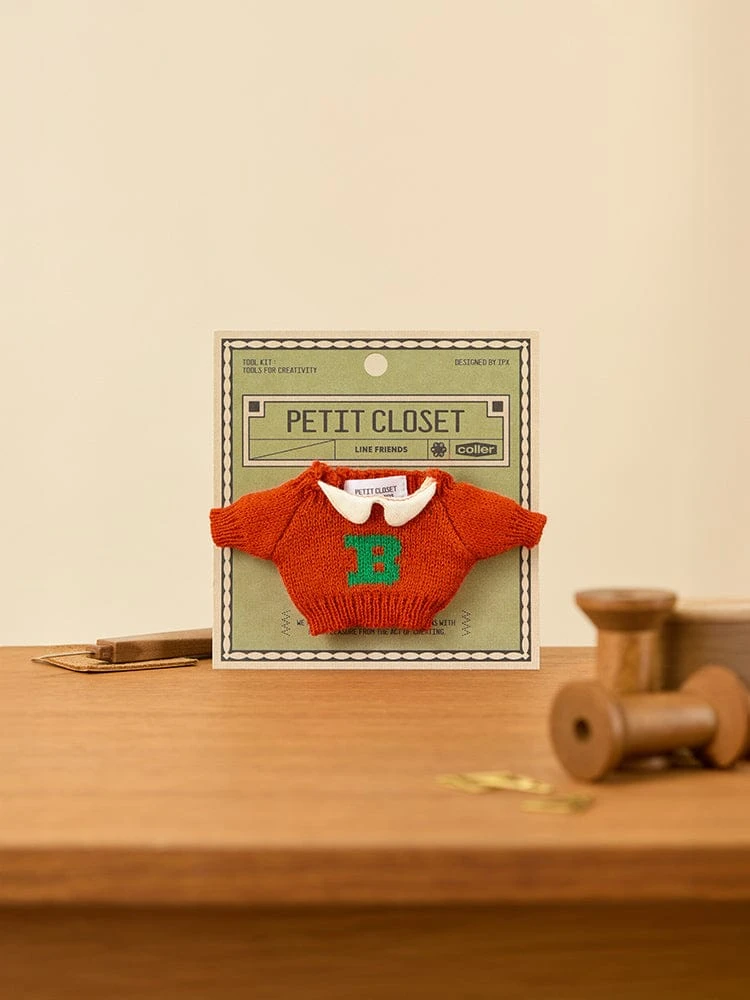 LINE FRIENDS Petit Closet Orange B Knit