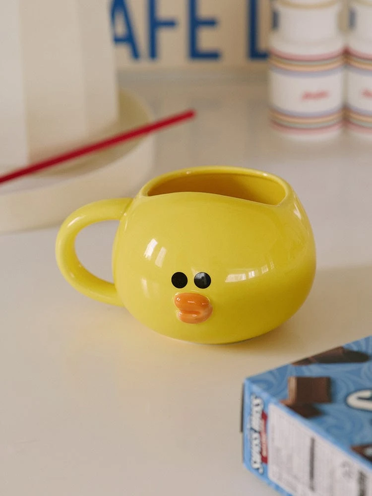 LINE FRIENDS Sally Hug Brown Season 3 3D Mug (420ml)