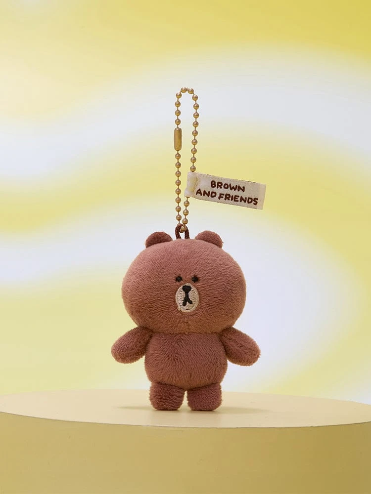 LINE FRIENDS BROWN Basic Mini Figure Keychain
