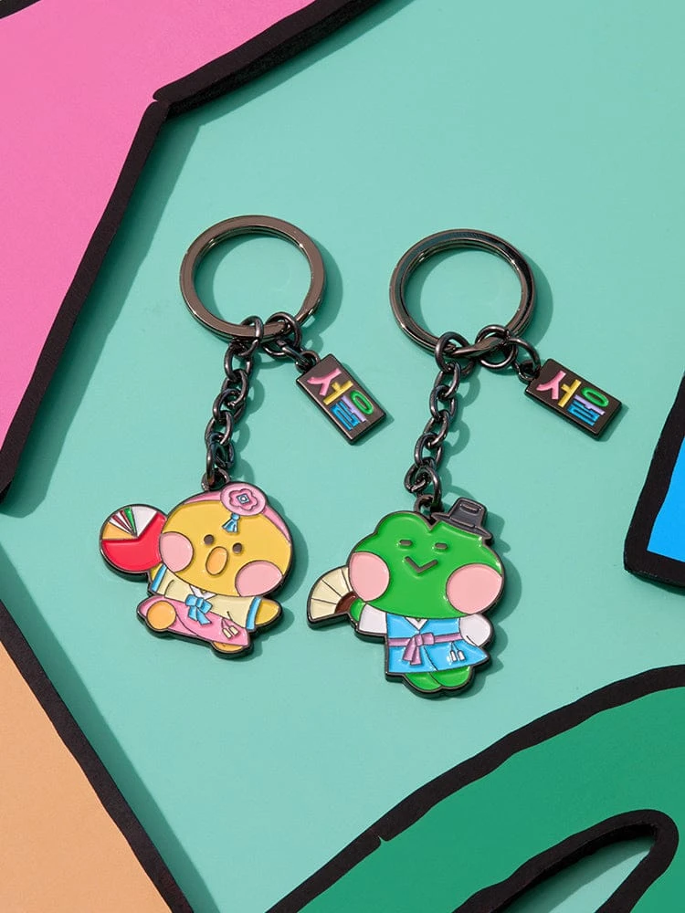 LINE FRIENDS minini SEOUL CITY EDITION Metal Keyring