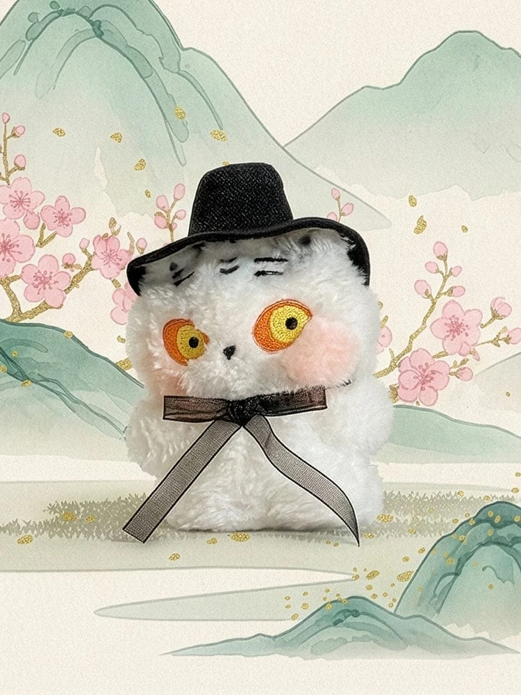 LINE FRIENDS minini K-souvenir Tiger Plush Keychain