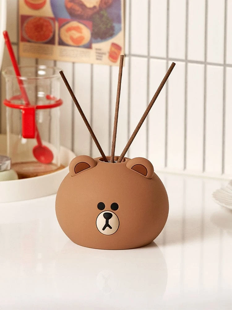 LINE FRIENDS BROWN Face Diffuser (Pure Cotton)