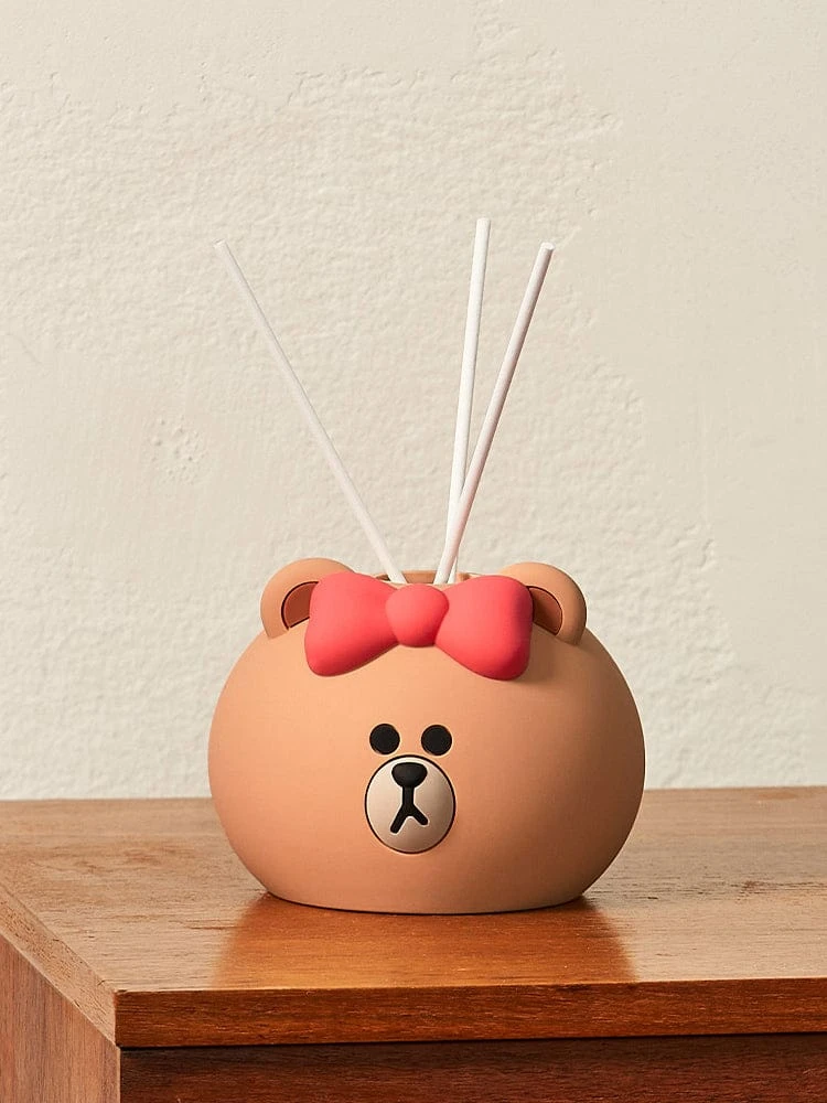 LINE FRIENDS Choco Face Diffuser (Black Cherry)