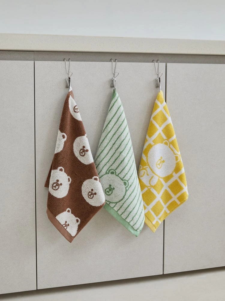 LINE FRIENDS Songwol Brown Basic Hand Towel