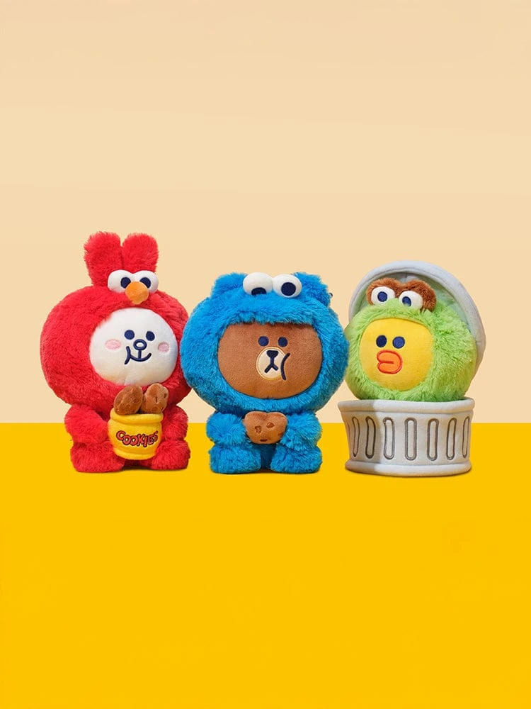 Sesame Street X LINE FRIENDS Sitting Plush Toy