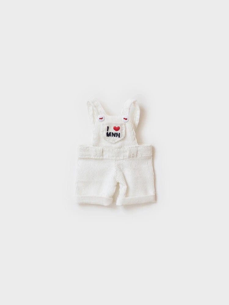 MNH Overalls Doll Keyring Clothes White