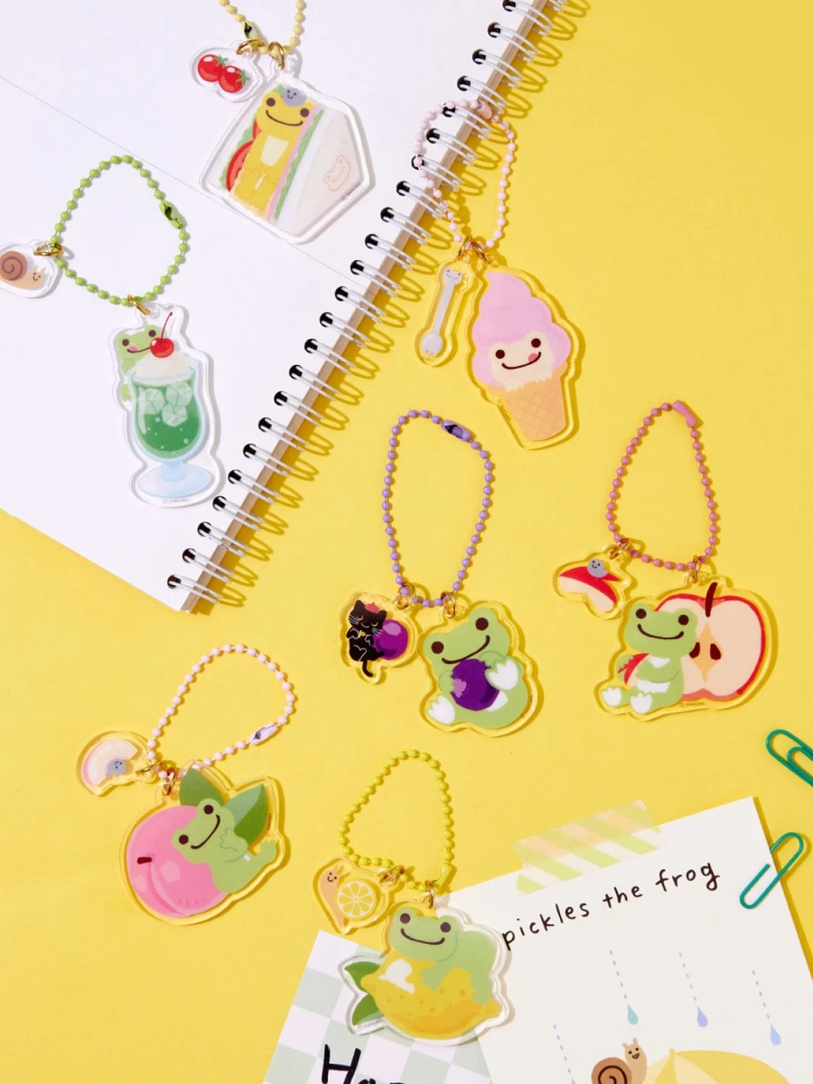 Pickles the Frog Acrylic Keyring