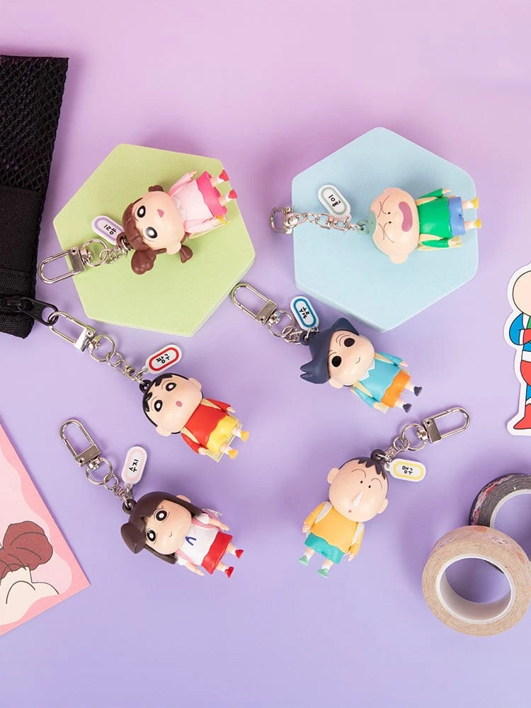 Random Square Crayon Shin-chan Nohara Kindergarten Backpack Keyring