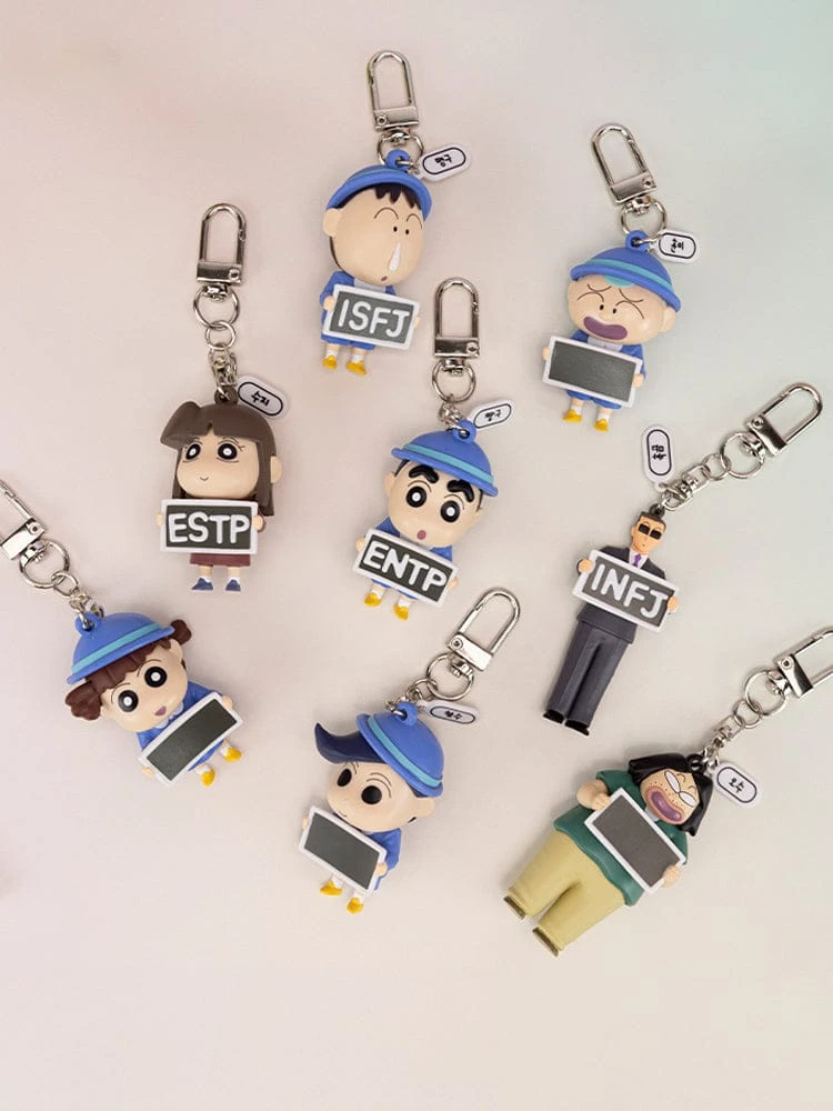 Random Square Crayon Shin-chan MBTI Figure Keyring