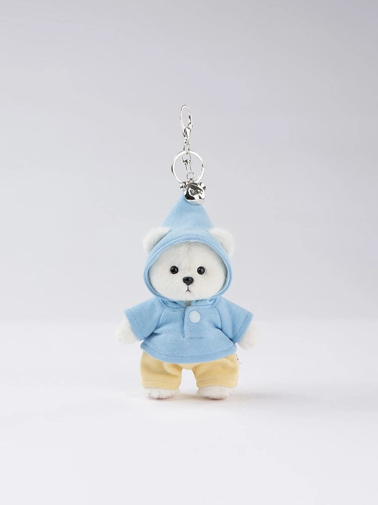 TeddyTales Lena Bear Signature Keyring White